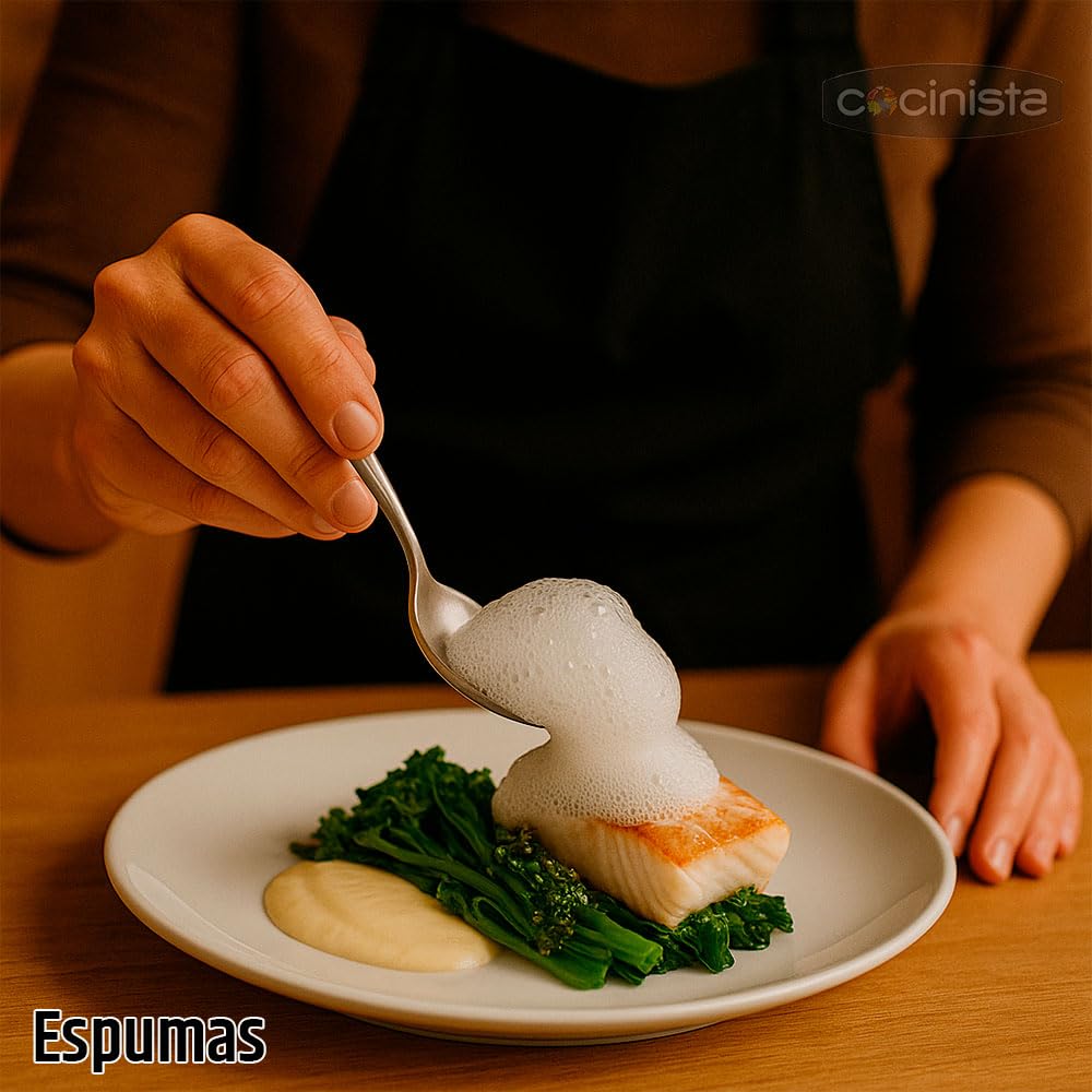 Kit de Texturas Cocina Molecular Completo para Esferificación, Geles, Espumas y Aires Incluye alginato, cloruro calcio, agar agar, goma xantana, albúmina, lecitina y utensilios