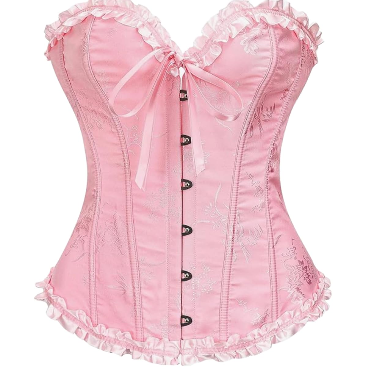 Corset gothique à imprimé floral pour soirées et fêtes - 7