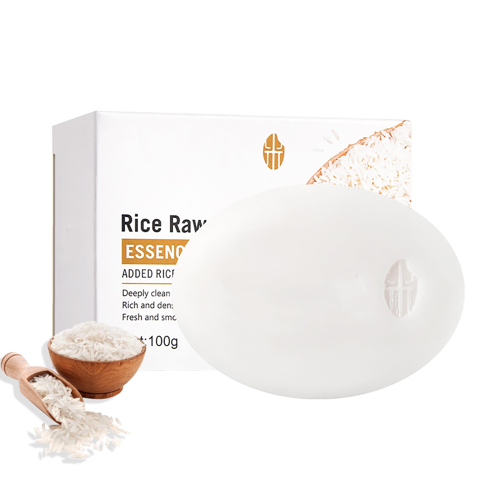 Rice Essence Rice Cleansing Soap with Goat Milk Essence Centella Asiatica Luxurious Body Soap for Deep Clean Gentle