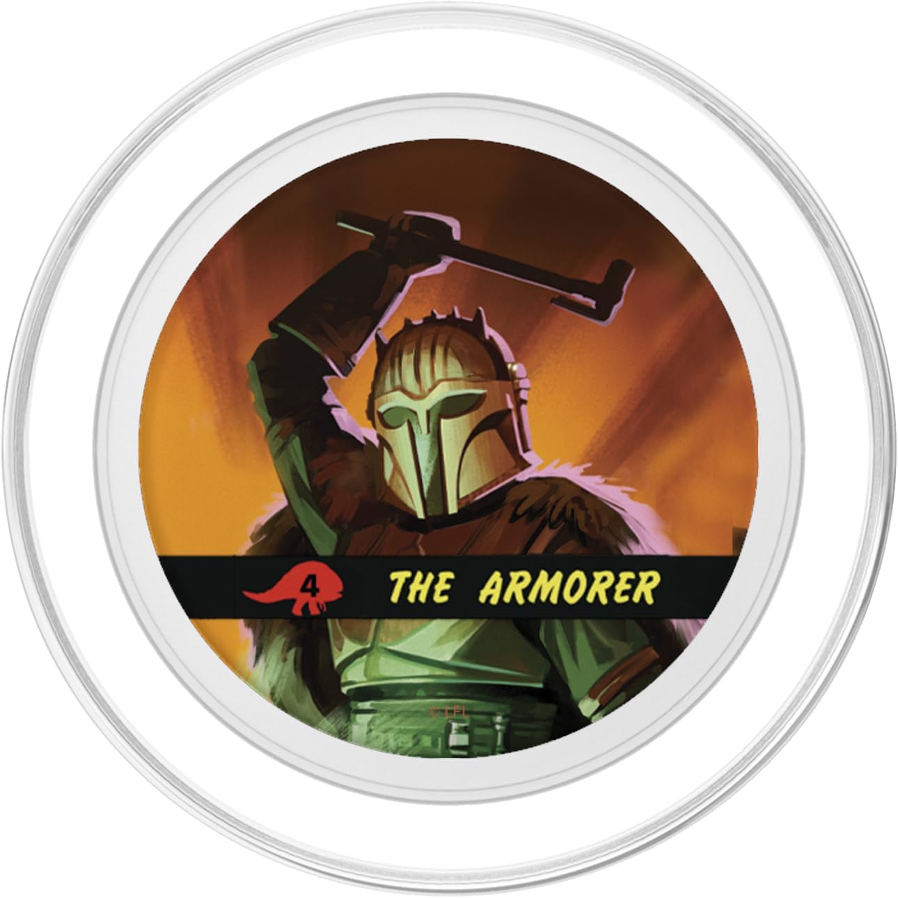 Star Wars The Mandalorian The Armorer Portrait PopSockets MagSafe PopGrip for iPhone