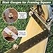 Ceoighe 4 Pack Stair/Square Gauge Set for Framing Square, Stair Stringer Layout Tool for Circular Saw, Carpentry Squares and Rafter Layout, Aluminum Alloy Stair Gauge Tool(Gold)