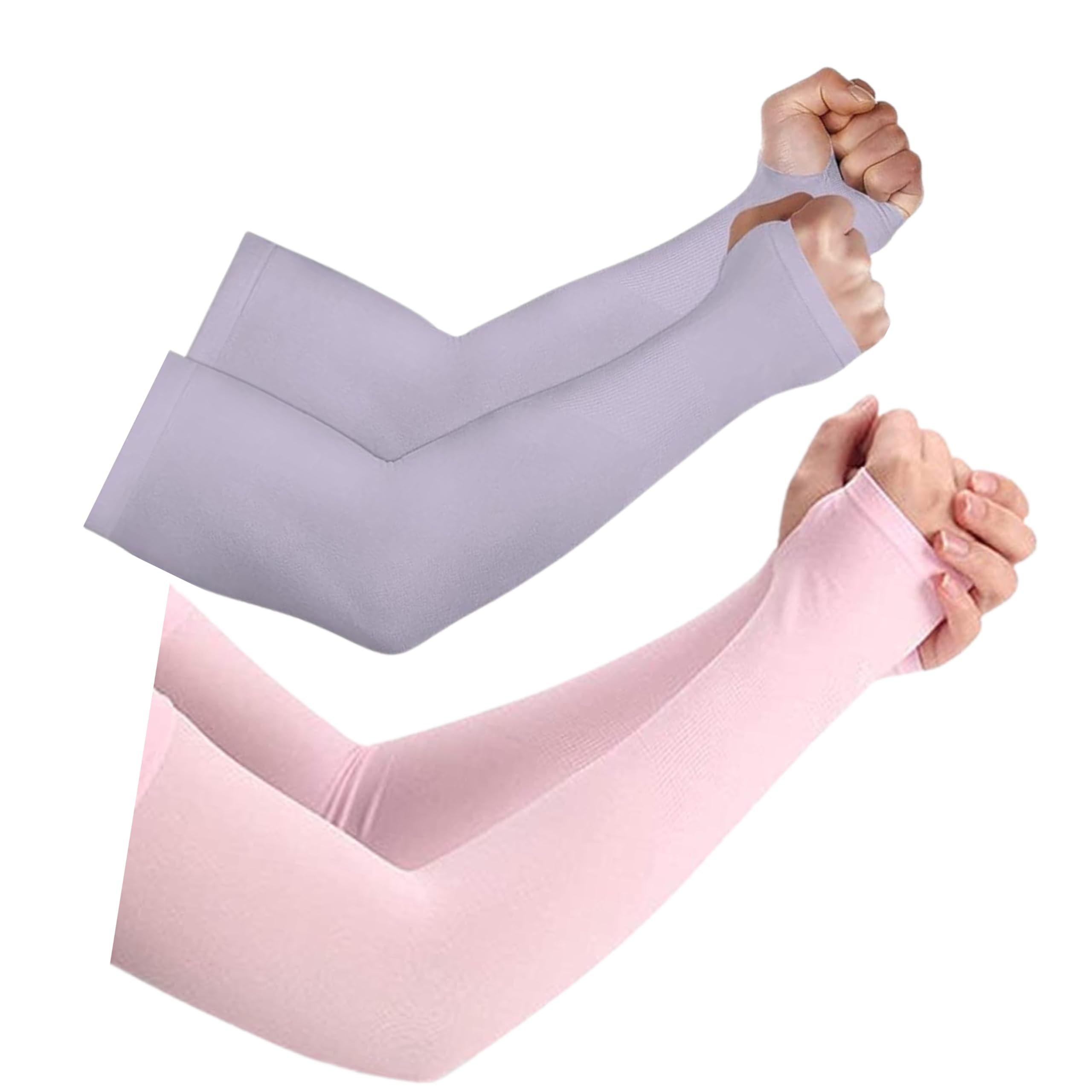 tomorrow fashion Tomorrow Arm Sleeves for Men & Women | UV Protection Hand Sleeves With Thumb | Sun Protection Sleeves | Arm Sleeves for Running, Hand Cover for Bike Riding PACK OF 2-picture-12