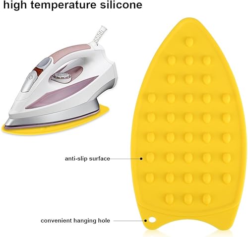 Miniatura 3 de Almohadilla de silicona antideslizante para planchar, soporte de hierro para tabla de planchar, soporte de planchado portátil para viajes y mini