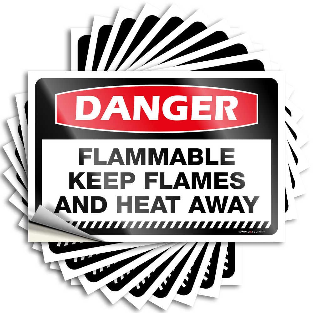 Coffee, Saying Gamers Hat Danger Flammable Keep Flames and Heat Away | Western Bathroom Waterproof Vinyl Stickers(12X18CM)