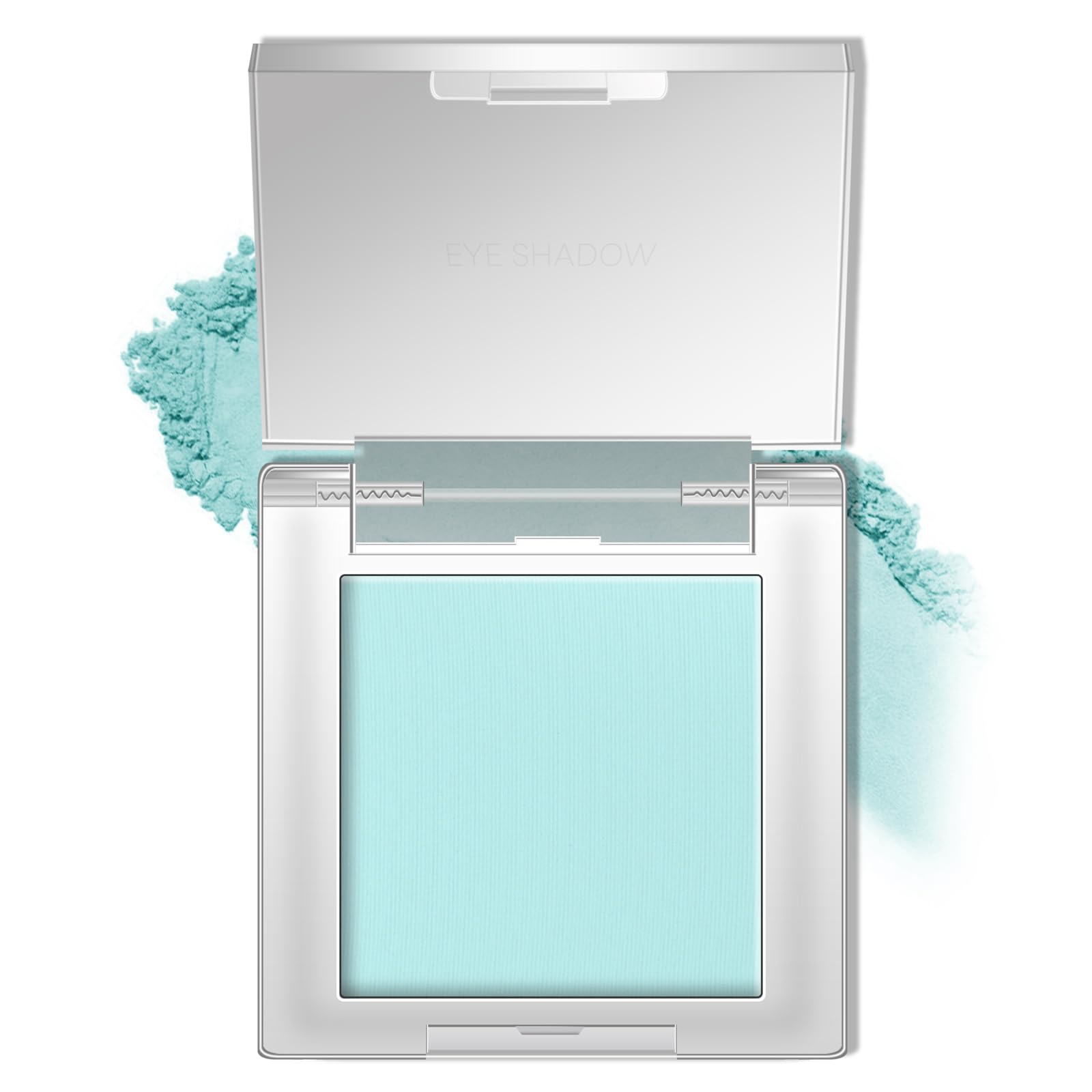 HOSAILY Light Blue Single Matte Eyeshadow, Velvet Eye Shadow Pressed Powder Primer Base Makeup, High Pigmented LongLasting Baby Blue Mint Green Eye Shadow Palette Makeup, sombras para ojos 01 01 Light Blue