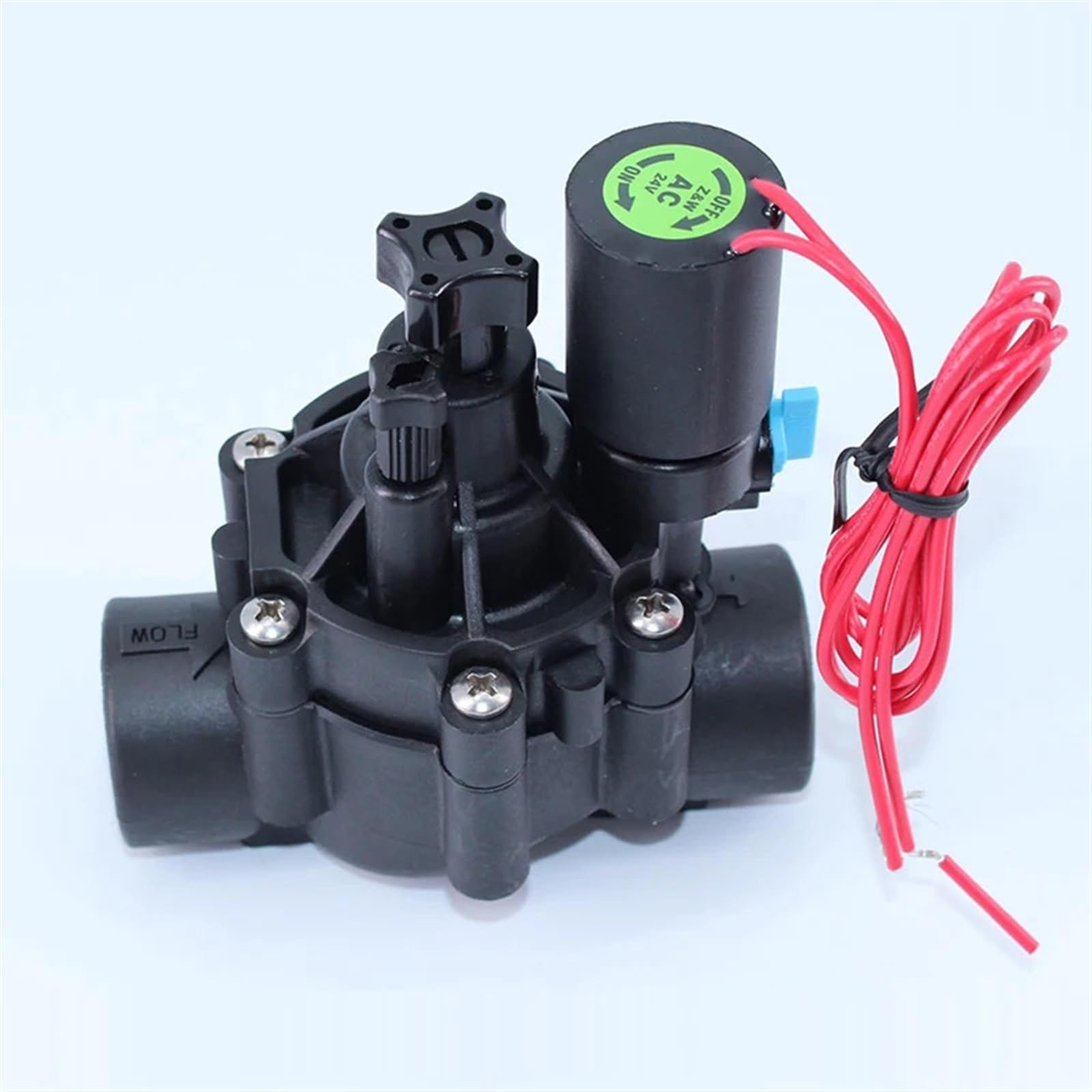 Elettrovalvola for irrigazione da 3/4" 1" con regolazione del flusso 220 V CA 24 CC a scatto for agricola(24VAC-CLOSED,1 Inch)