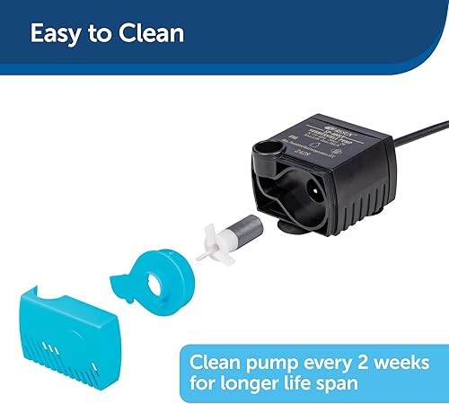 Miniatura 3 de PetSafe Bomba de repuesto, sumergible, funcionamiento silencioso, compatible con Drinkwell Cerámica, acero inoxidable, fuentes de agua para mascotas