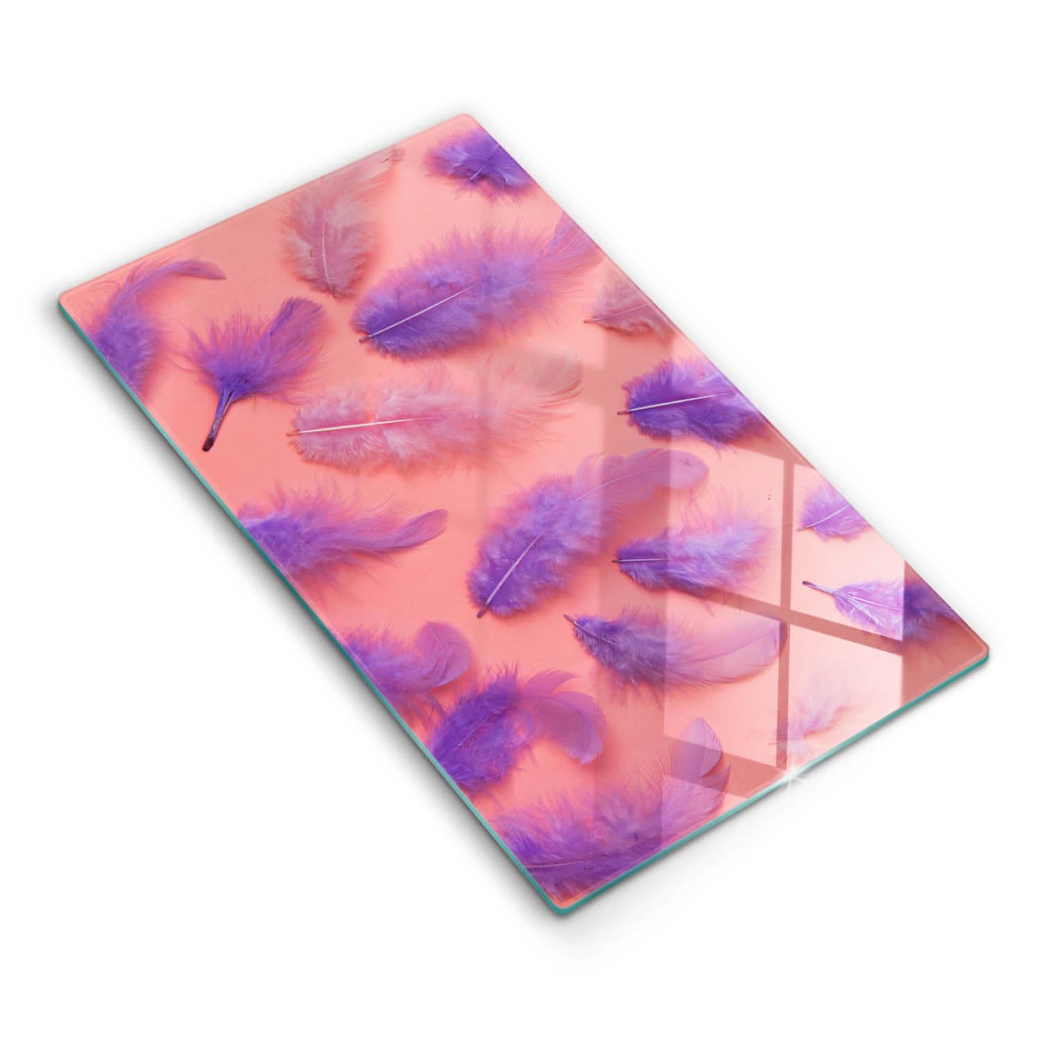 Planche à découper induction 30x52cm en verre trempé et couvre-plaque de protection cuisine