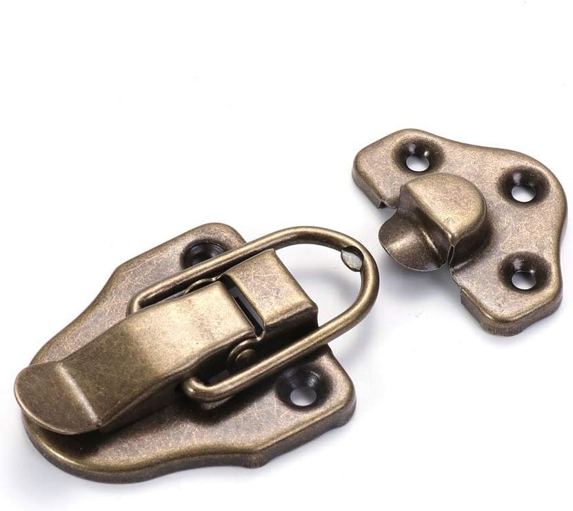 Pack of 6 Sets Bronze Box Buckle Locks with 36 Pieces Screws - Image 3