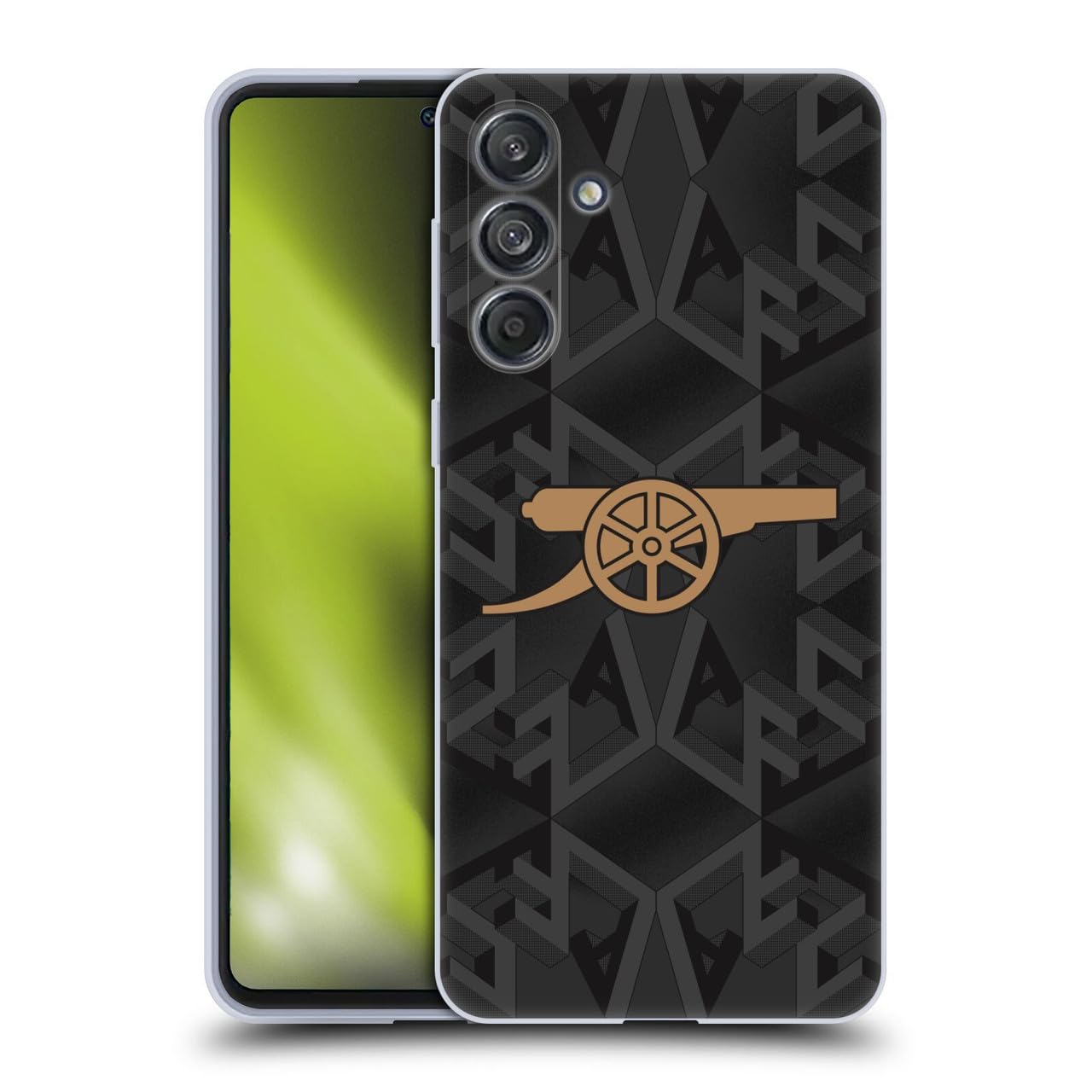 Head Case Designs Officially Licensed Arsenal FC Away 2022/23 Crest Kit Gel Case [Military Grade Protection] Compatible With Samsung Galaxy M55 5G — image 1