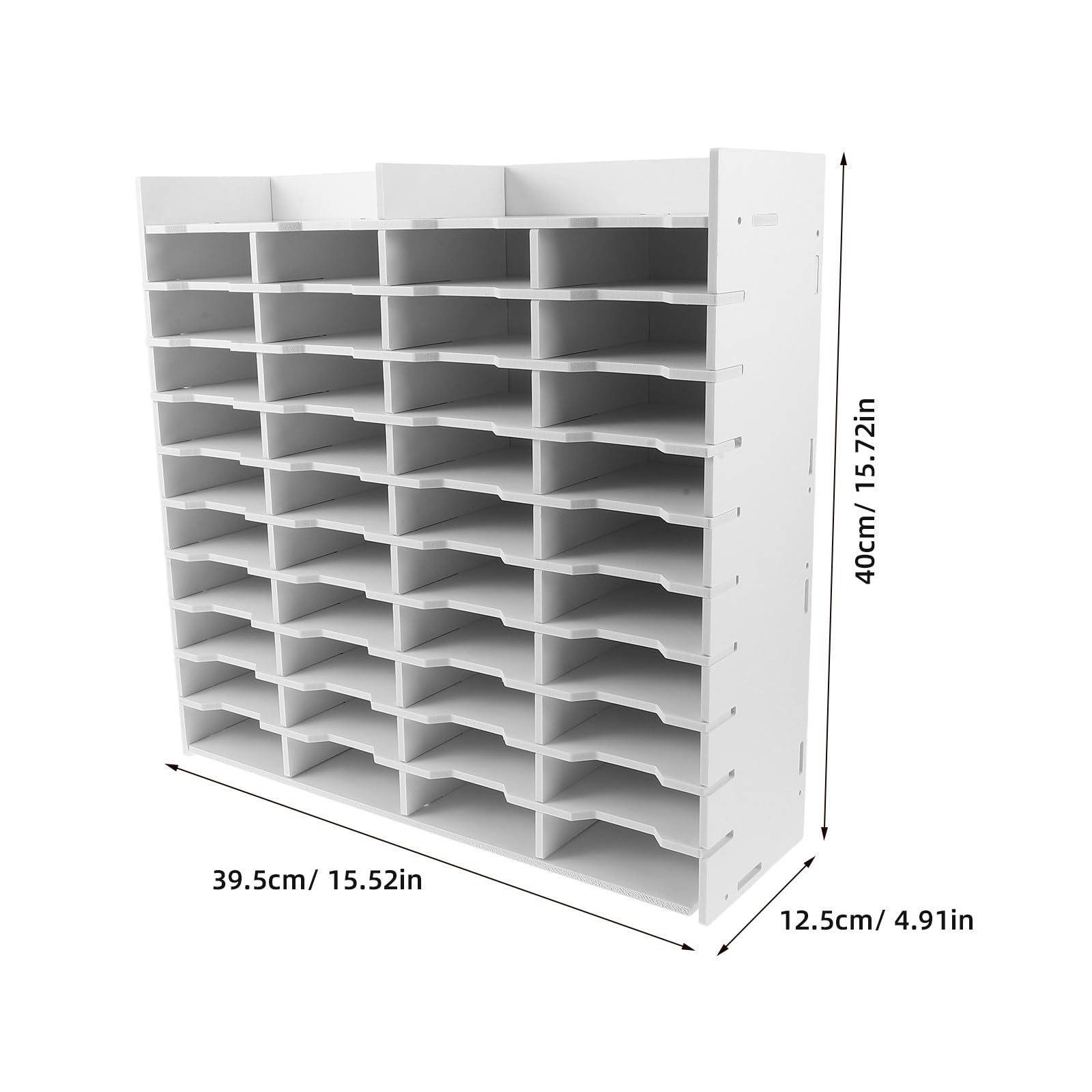 Organizer per Pennarelli e Matite Colorate da Scrivania con Divisori Verticali e 40 Scomparti in Plastica PP, Perfetto per Casa e Ufficio