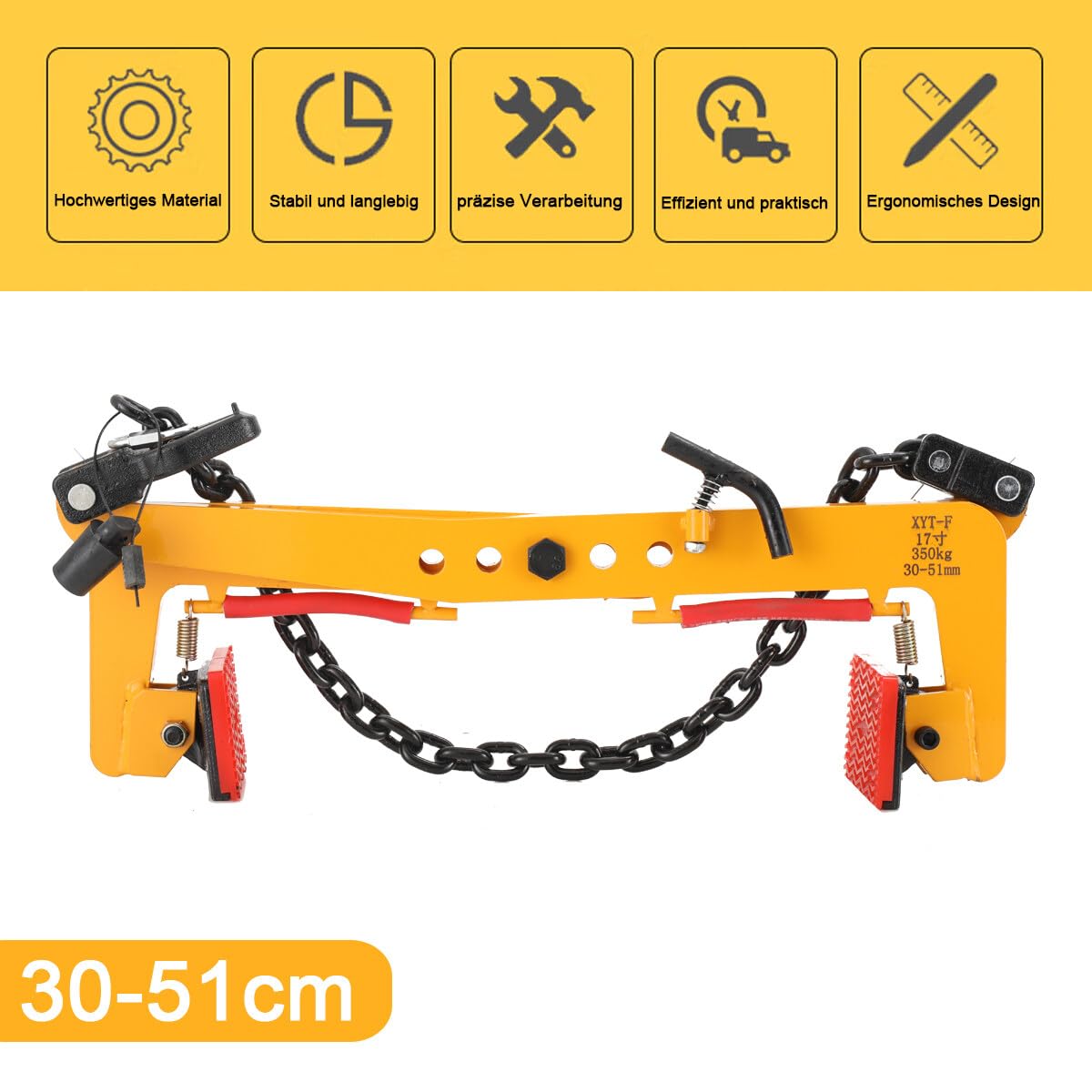 Bordsteinzange 350kg Hebezange Bordstein Steingreifer Versetzzange Bordsteinträger Treppenstufenzange Pflasterzange Steinklemme Zange Werkzeug Einstellbare 30-51 CM