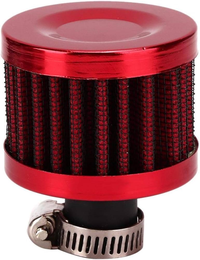Universal Interface Bike CAR Air Filters 12Mm Air Intake Small Head Air Filter Modified Air Intake Filter Turbo Vent Crankcase Small Engine Applications K N (RED SMALL AIR FILTER)-image-19