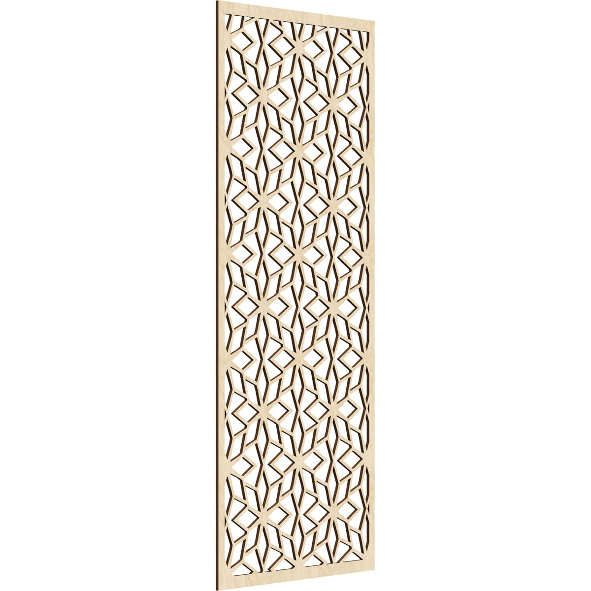 23 3/8"W x 59 3/8"H x 1/4"T Lake Decorative Fretwork Wood Wall Panels, Birch