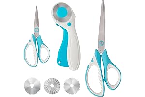 Professional Pinking Shears for Fabric Cutting with Rotary Cutter