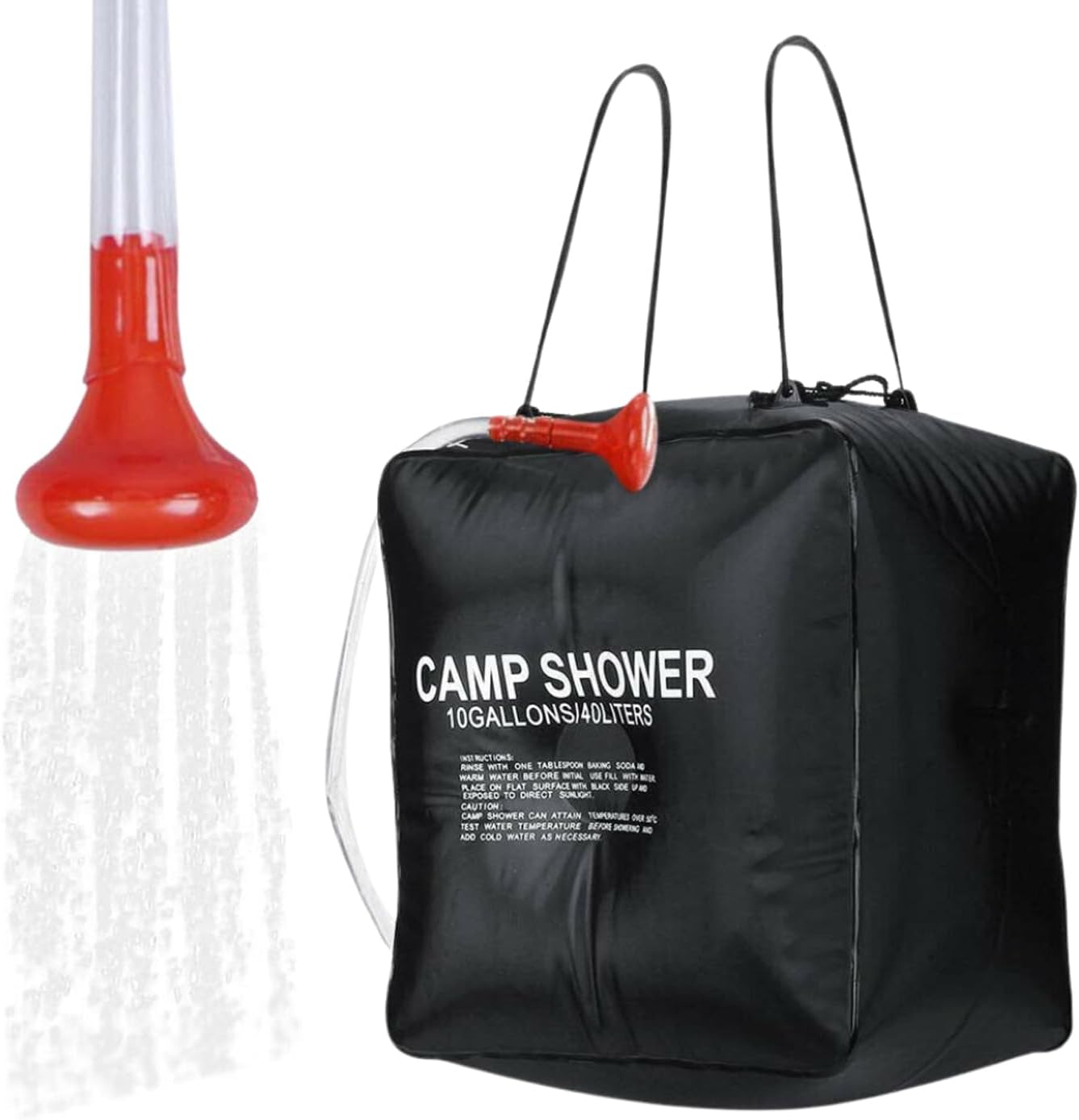 Solar Shower Bag, RISEPRO® 10 gallons/40L Solar Heating Camping Shower