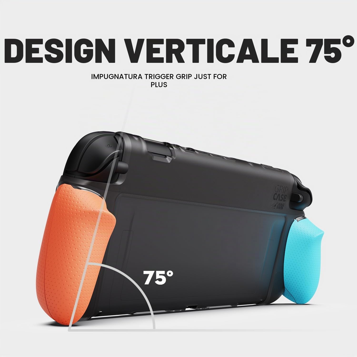 Savage Raven by Skull & Co. GripCase Bundle for Nintendo Switch 2: Dockable Soft Protective Case with Replaceable Grips [to fit all hands sizes], with Hard Shell Huge Storage Carrying Case, Black