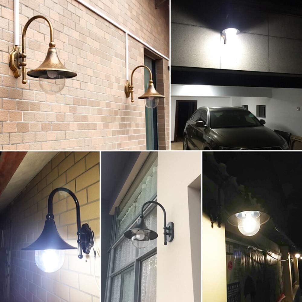 Lanterna da Parete per Esterni a Collo di Cigno Curvo, IP44, Impermeabile, da Giardino, in Alluminio, Antipioggia, Applique da Parete, luci da Incasso, Isole da Garage, illuminazio