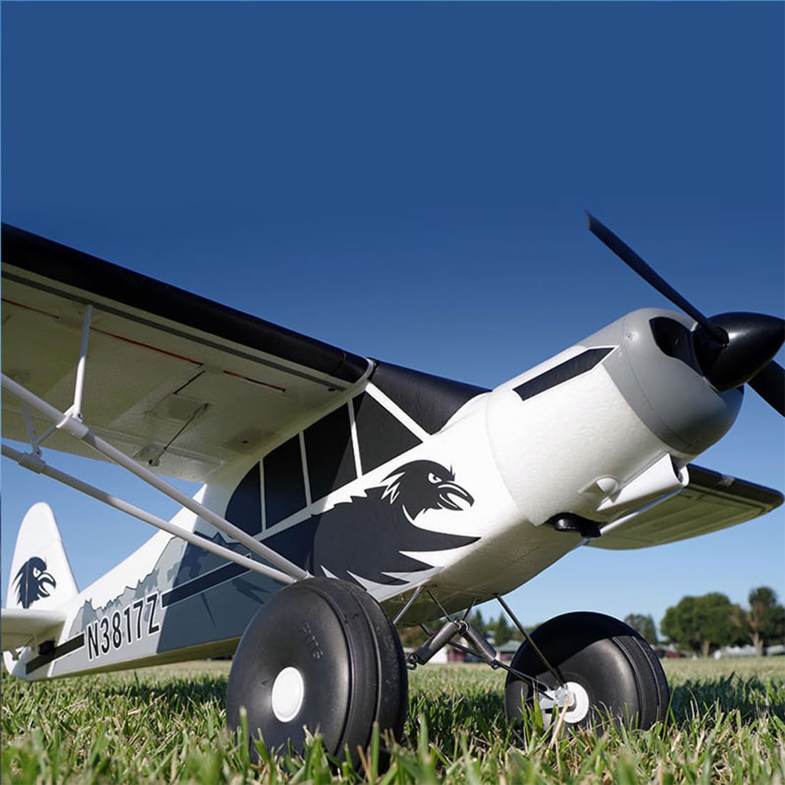 1700mm Avión RC Avión de Gran STOL Bush en Estilo Carbon Cub para Profesionales Adultos con Neumáticos de Tundra de 6.25 Pulgadas, Amortiguadores CNC, Iluminación LED, Modelo EPP (PNP)