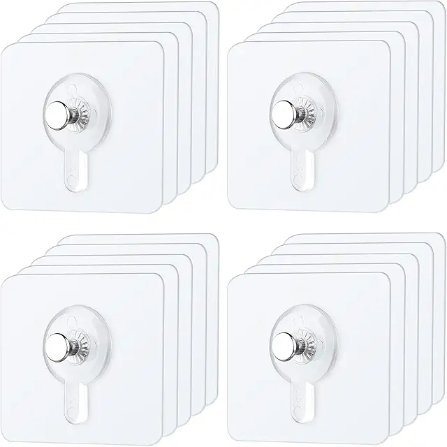 Ganci Adesivi per Quadri Senza Chiodi - 20 Pezzi Trasparenti