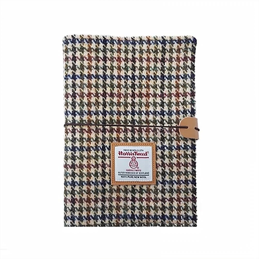 TAILORMAP Harris Tweed Notebook Binder, Wool Fabric Refillable Binder, 6 Ring Planner with Refill Papers, Pen Loop A5 Size Notebook Journals