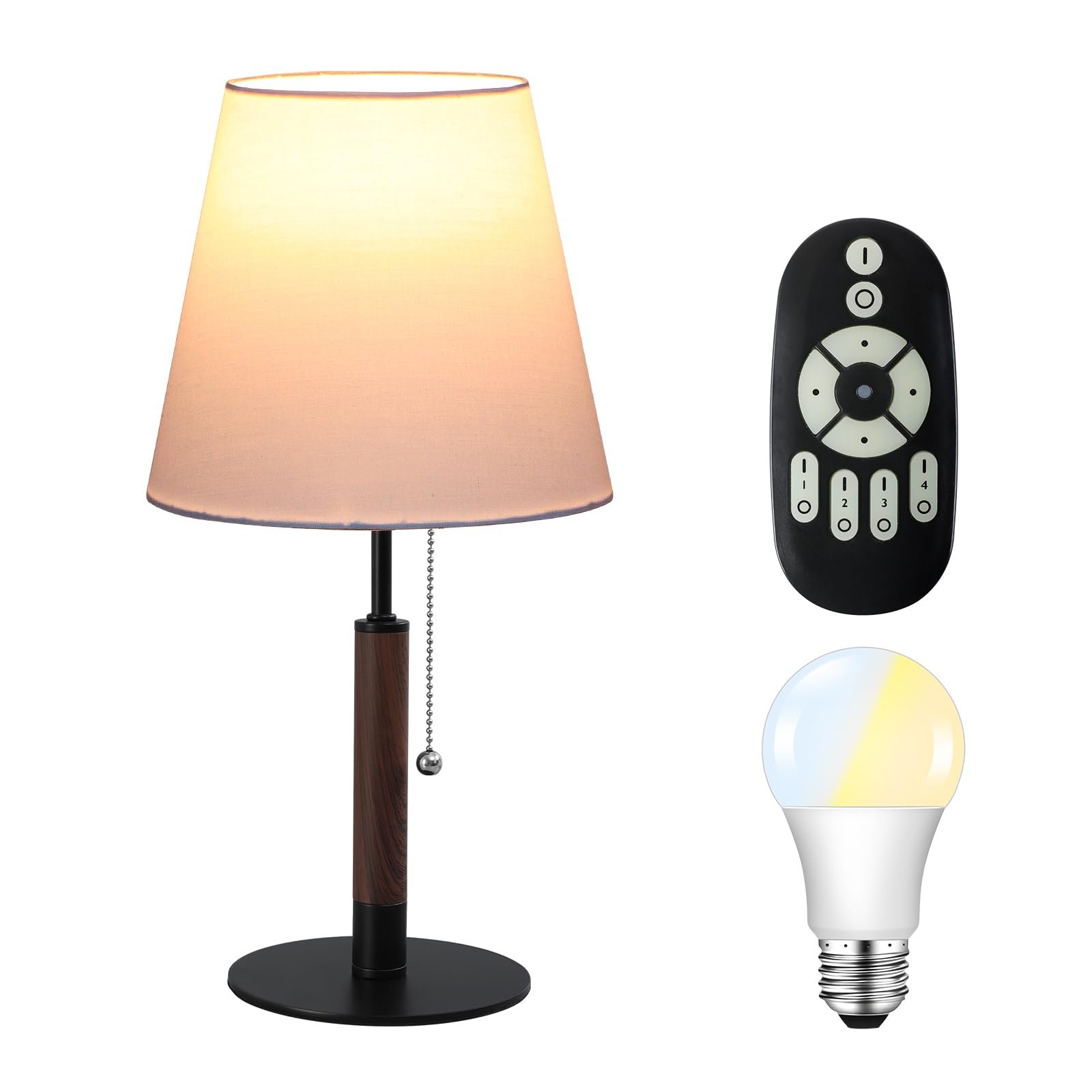 Amazon | 共同照明 デスクスタンド テーブルランプ E26 調光調色 LED 