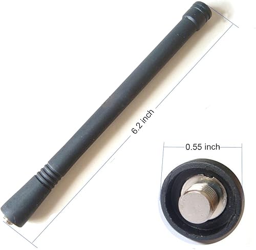 Miniatura 3 de bestkong 2 x antena VHF Heliflex para Motorola GP88 GP300 GP320 GP330 GP340 GP360 GP1280 HT50 HT600 HT750 HT1250 radio portátil de 6 pulgadas