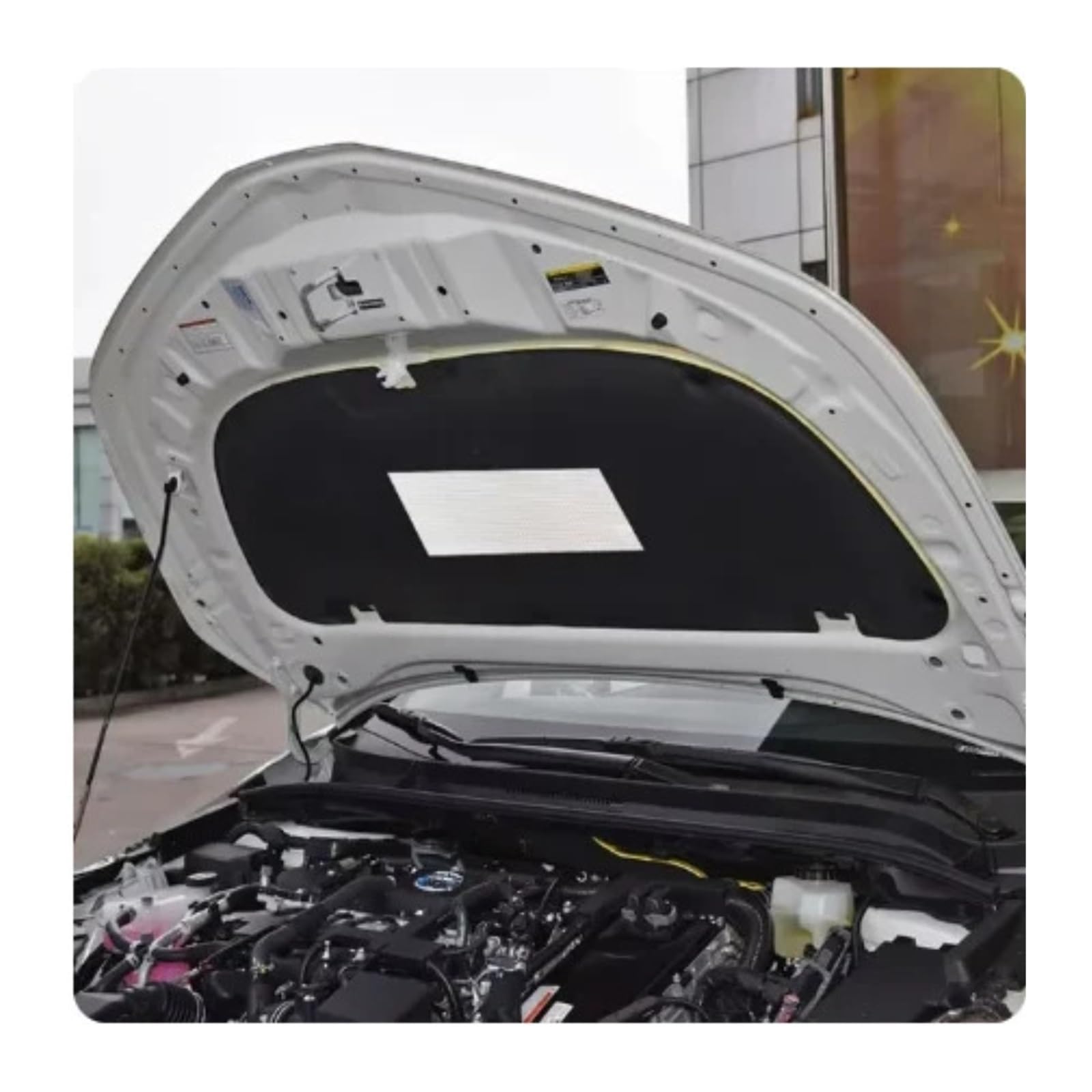 Fireproof Cotton Engine Hood Trunk Cargo Sound Heat Insulation Compatible for Toyota Corolla 2019 2020 2021 2022 2023 E210 Accessories(Style 1)