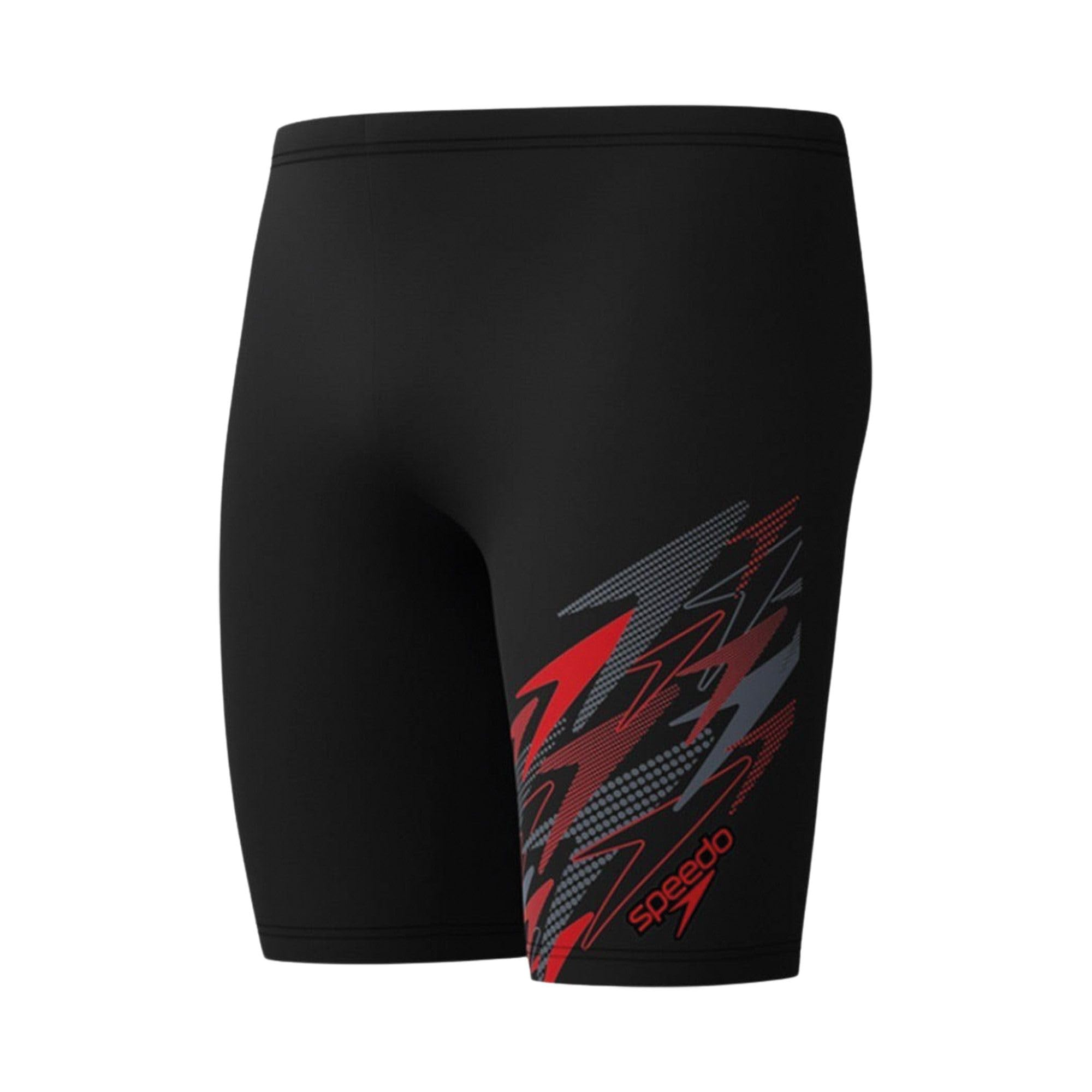 Speedo Men's Medley Logo Swim Jammer, Black, 34
