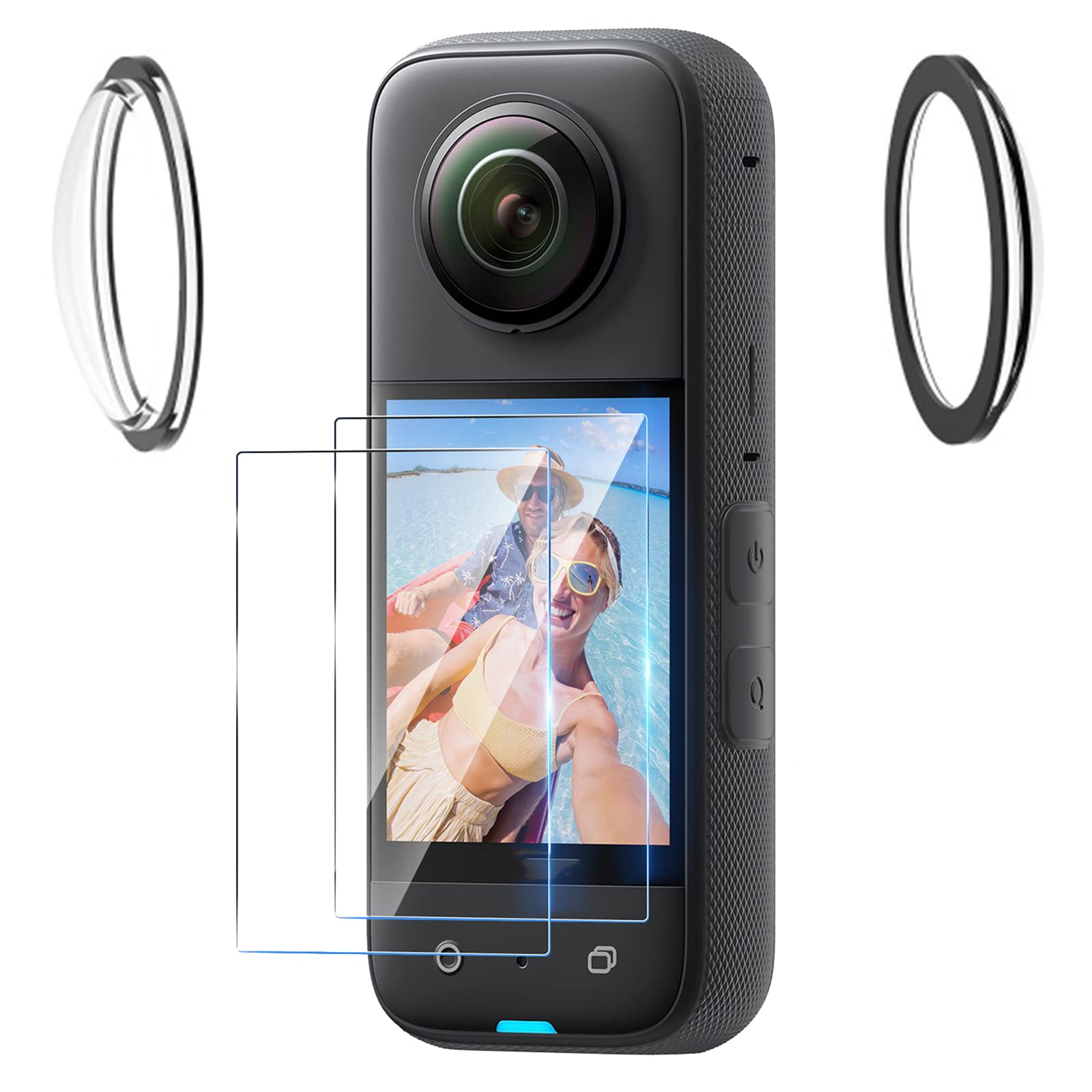 Kamera-Schutzfolie Für Insta360 X3 – Selbstklebend, Kratzfest, Hohe Durchlässigkeit, 2 Stück