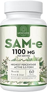 Kanacoufce 1100mg SAM-e (S-Adenosyl-L-Methionine), SAM e Supplement for Mood, Joint & Liver, Highest Concentration of Acti...