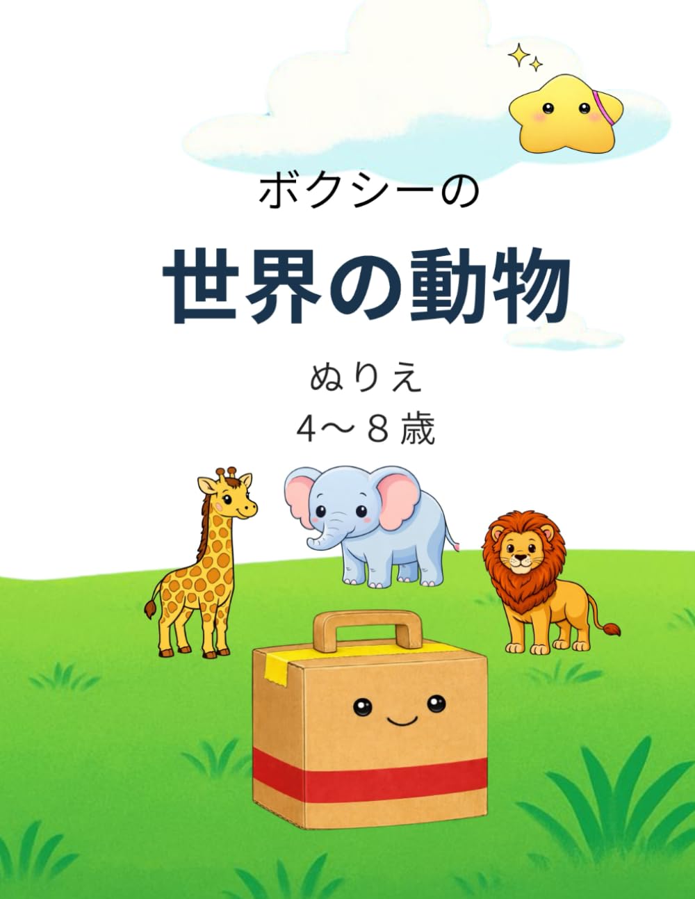 ボクシーの世界の動物: 4～8歳向け　動物を楽しむぬりえ