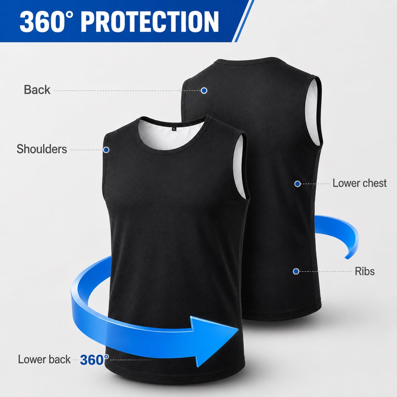 Chaleco Antipuñaladas Nivel 5 para Hombre y Mujer, Ropa Anticorte Segura | Ropa de Seguridad Ligera y Transpirable para Protección Personal y Trabajos de Fabricación Metalúrgica(White,M)