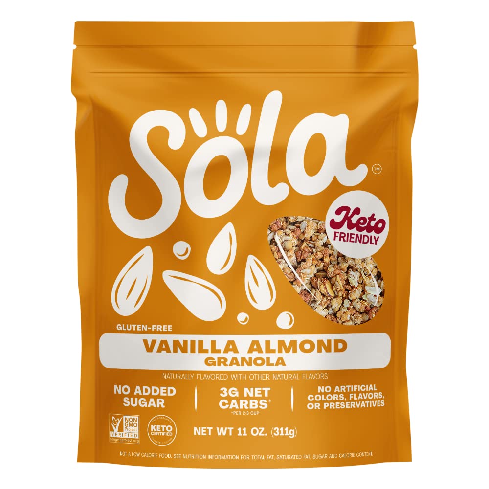 SOLA Vanilla Almond Granola, 11 Ounce