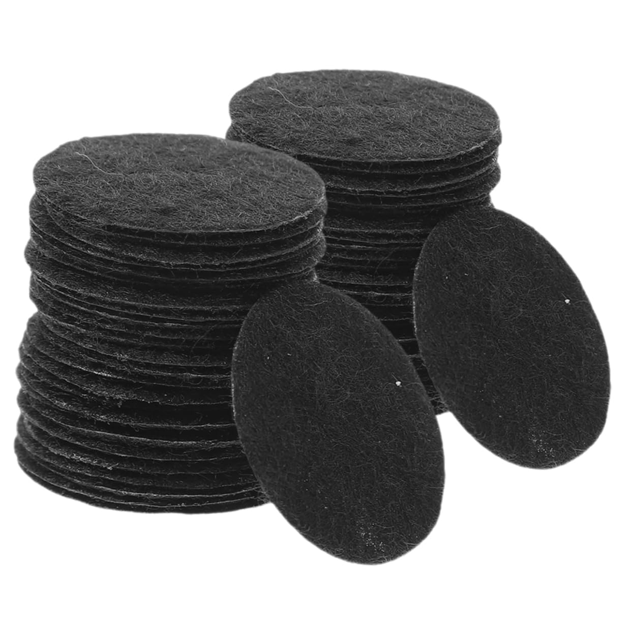 NAMOARLY 60pcs Ornament Felt Patch Hair Barrettes Soft Felt Fabric Felt Pad Material Kindergarten DIY Felt Pads Felt Circles Hair Pin Felt Ornament Patchwork Crafts Embossed Wool Felt Child