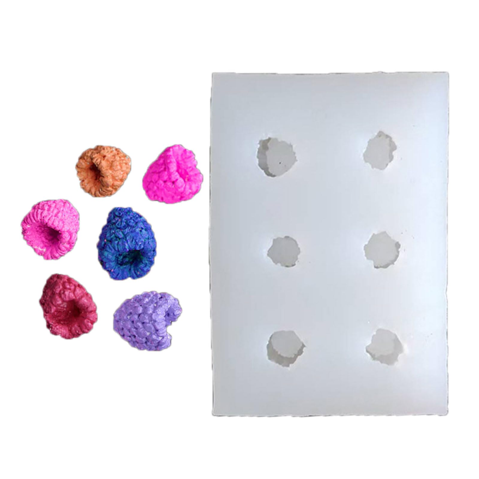 OSNIYAW Fruit Silicone Candle Moulds, 5/6 Cavity Silicone Fondant Mould for Making Candles, Soap, Chocolate, Baking, Resin, Casting Resin Mould