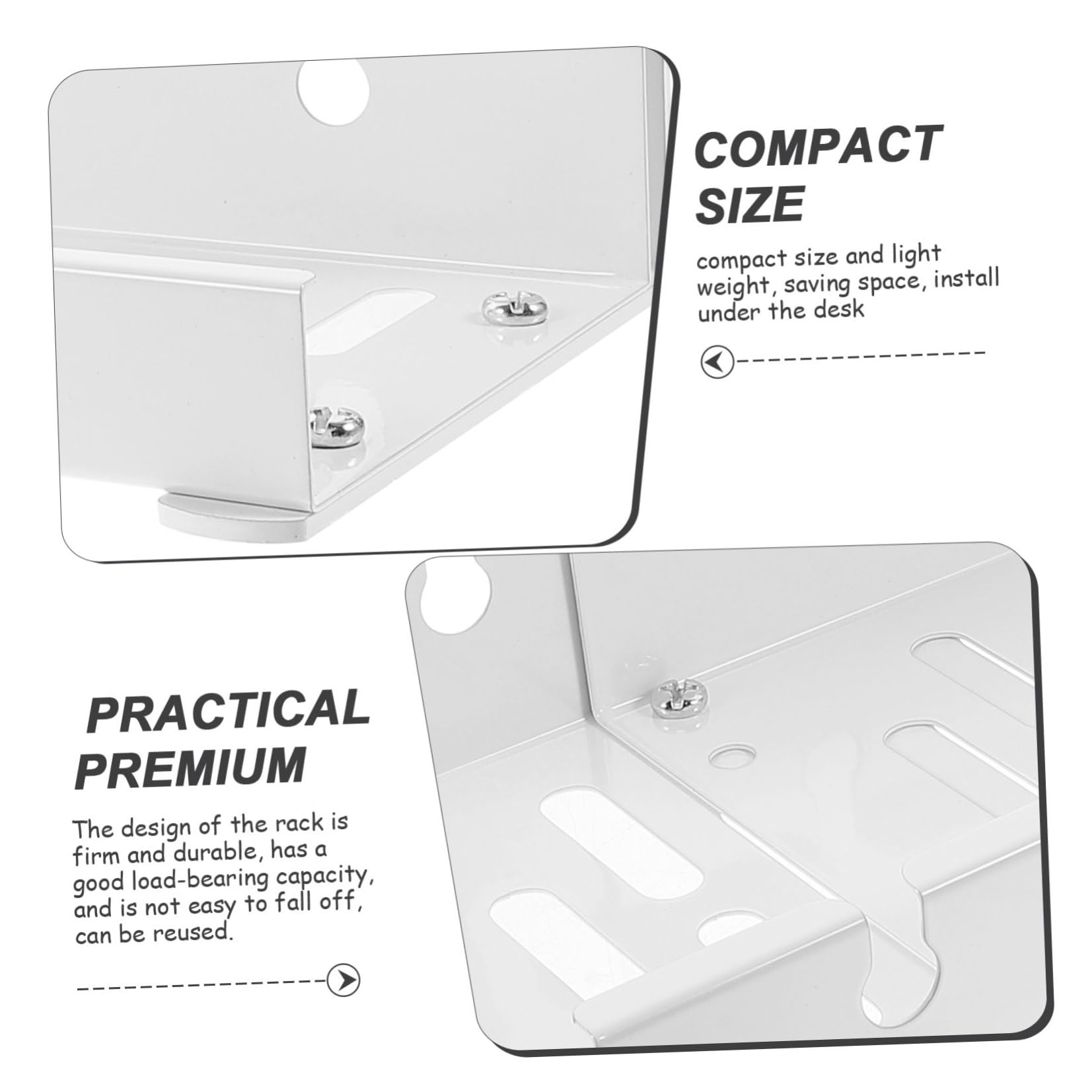 Sewroro Gestión de Cables Eléctricos Bandeja Organizador para Escritorio Gestión de Cables Debajo del Escritorio para Oficina o Estudio de Oficina
