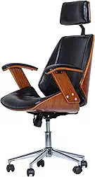 Cadeira Office Lisboa Preta com Encosto Rivatti