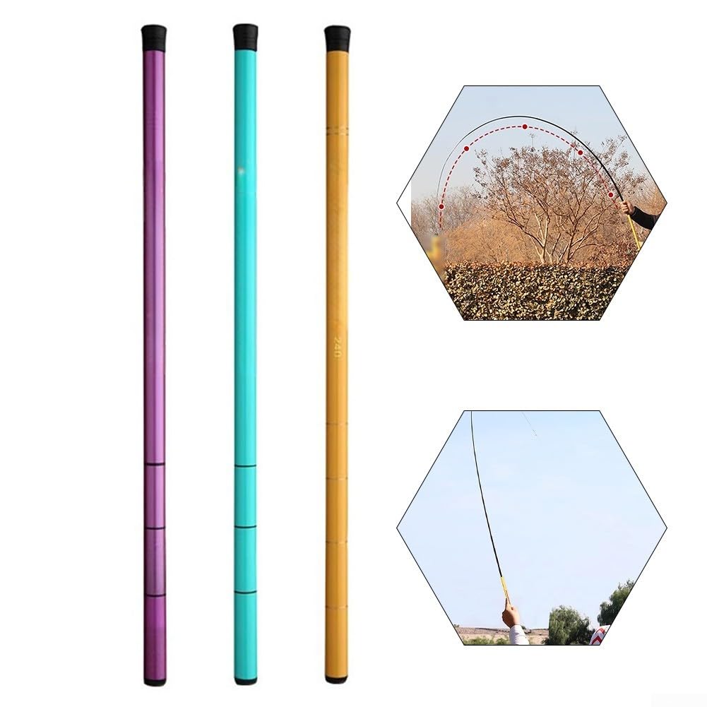 Caña de pescar telescópica de 40 cm, diseñada para la diversión familiar, material de fibra de vidrio para una gran experiencia de pesca
