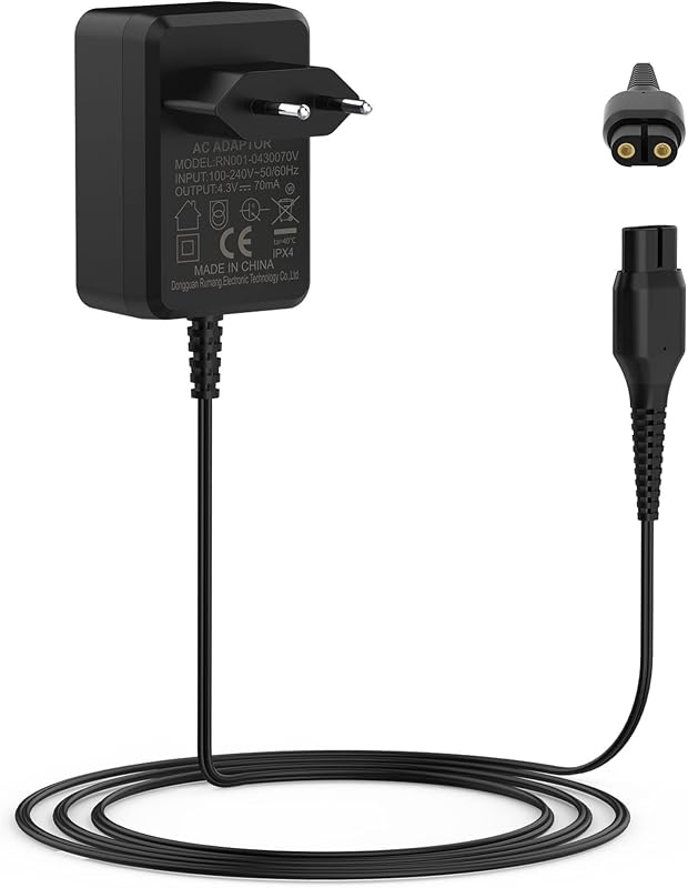 BIUBOTY 4.3V 70mA töltő Philips OneBlade QP2520 és Multigroom MG3740 kompatibilis