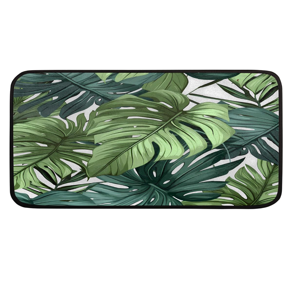 Tapis de cuisine motif palmier pour l'évier et la buanderie 99x51 cm