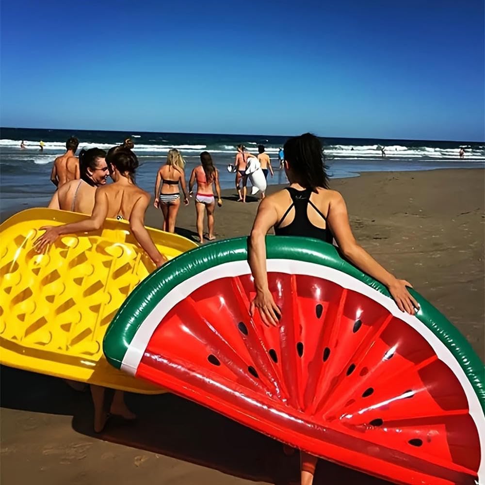 ZBDZSW - Flotador inflable para piscina de piña y sandía, tamaño adulto, para diversión de verano y fiestas, diseño divertido y resistente