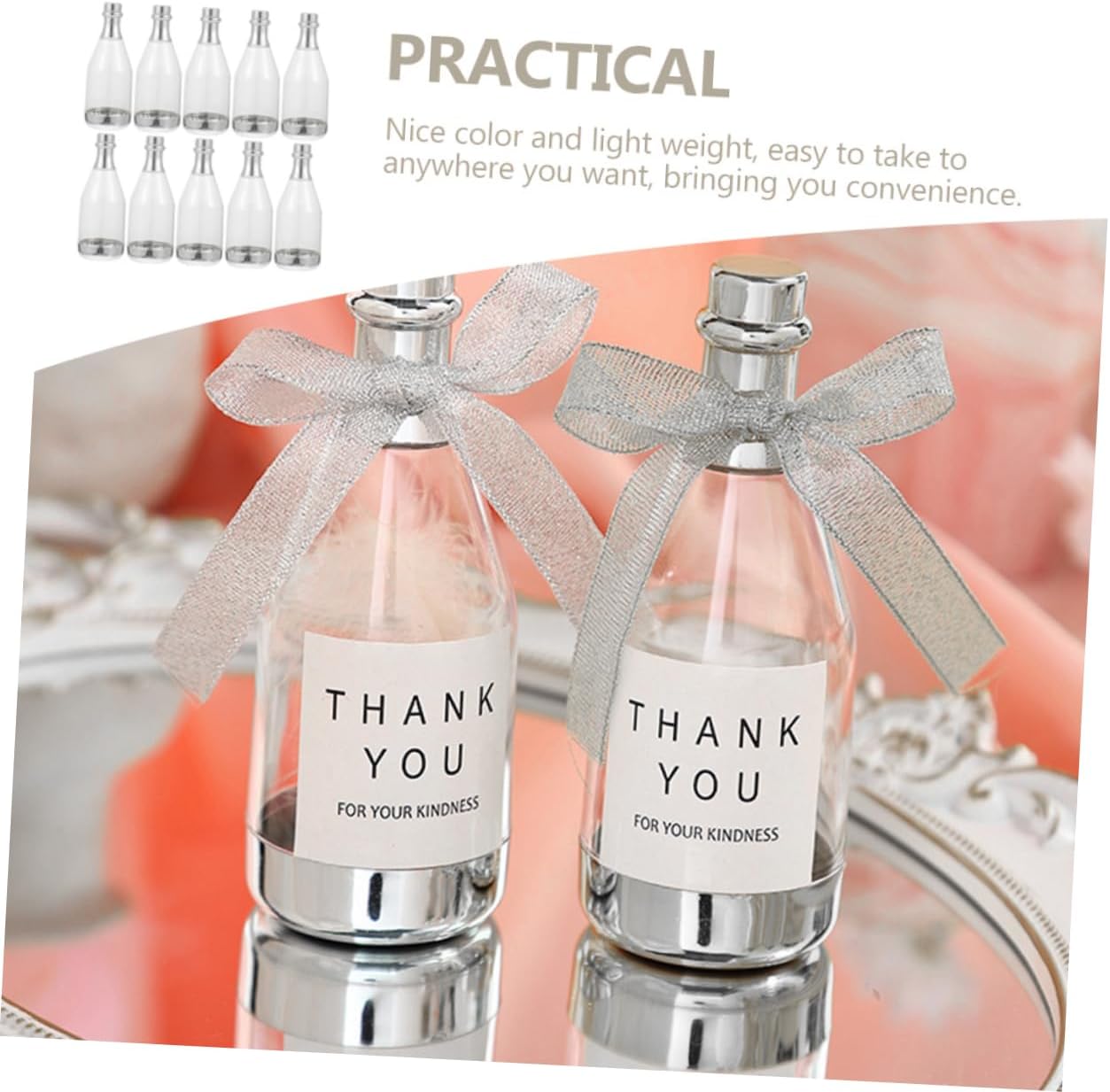 BCOATH 30pcs Bottle Candy Boxes Creative Wedding Party Favor Containers for Candy Treats Material for Celebrations and Birthdays