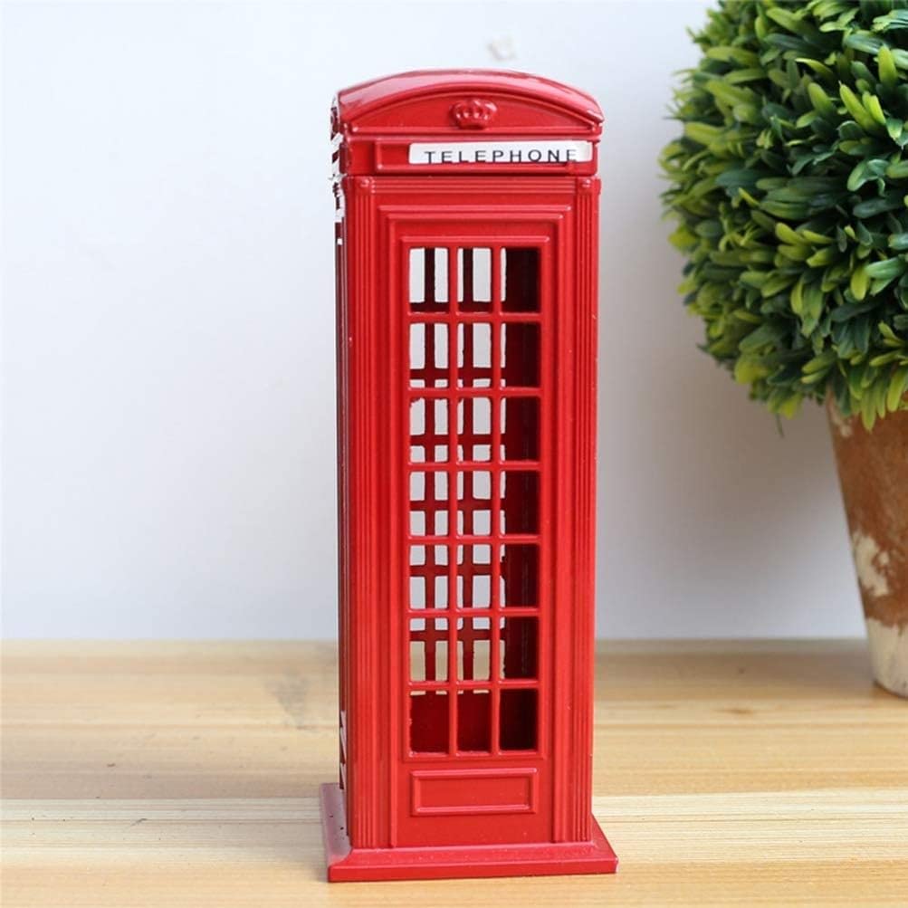 Delightful Decor Red Color Asthetic British Style Metal Telephone Booth Piggy Bank (B0DFM2JNW2) Amazon Price History, Amazon Price Tracker