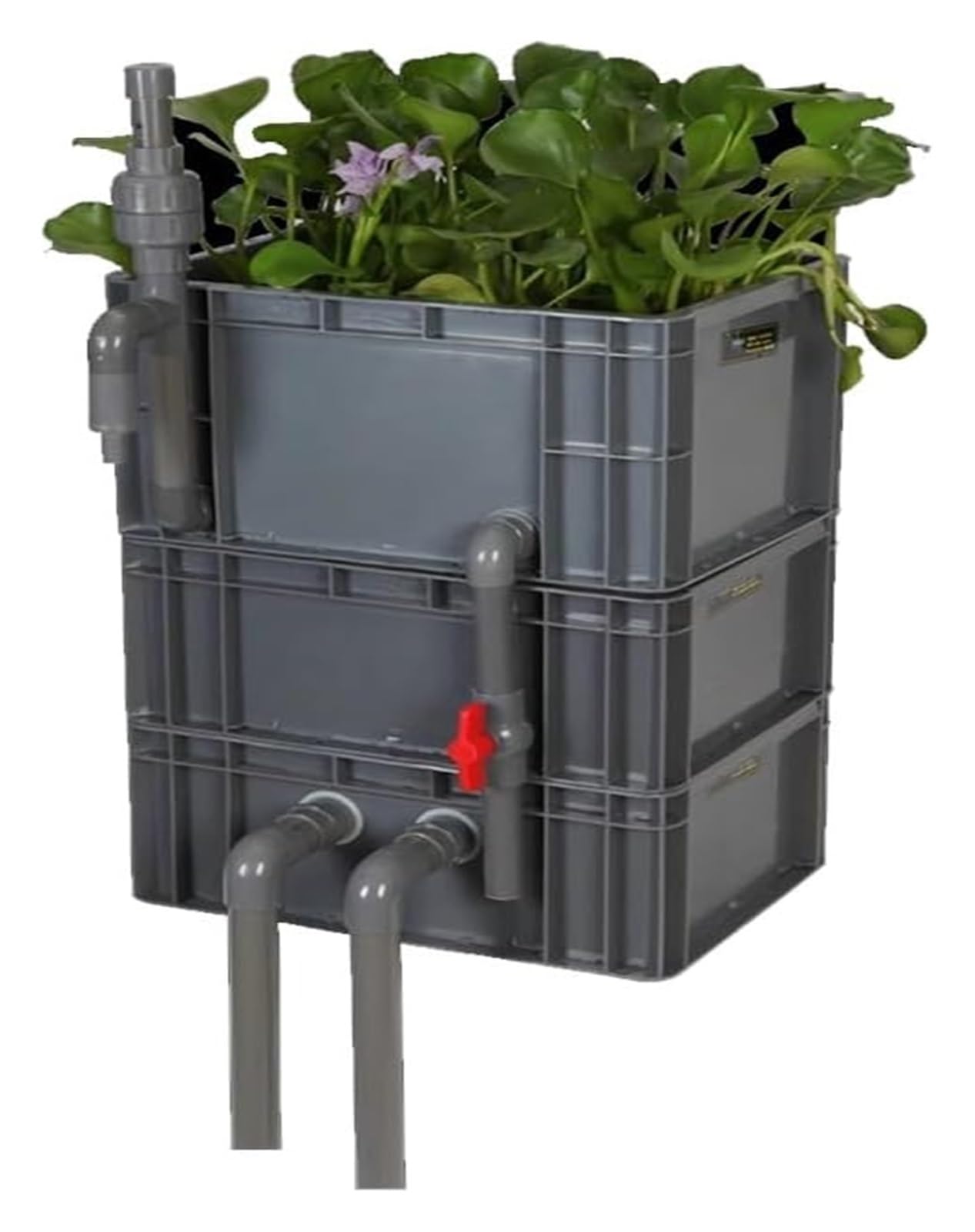 YNIYUJKL Filter Box,Aquarium Filter,Efficient External Aquarium Filter Box - Water Cycle Filtration System For Fish Tanks & Ponds, 30X20X33Cm, Ideal For Waterfall Bio-Filtrat,Grey-40x30x56cm