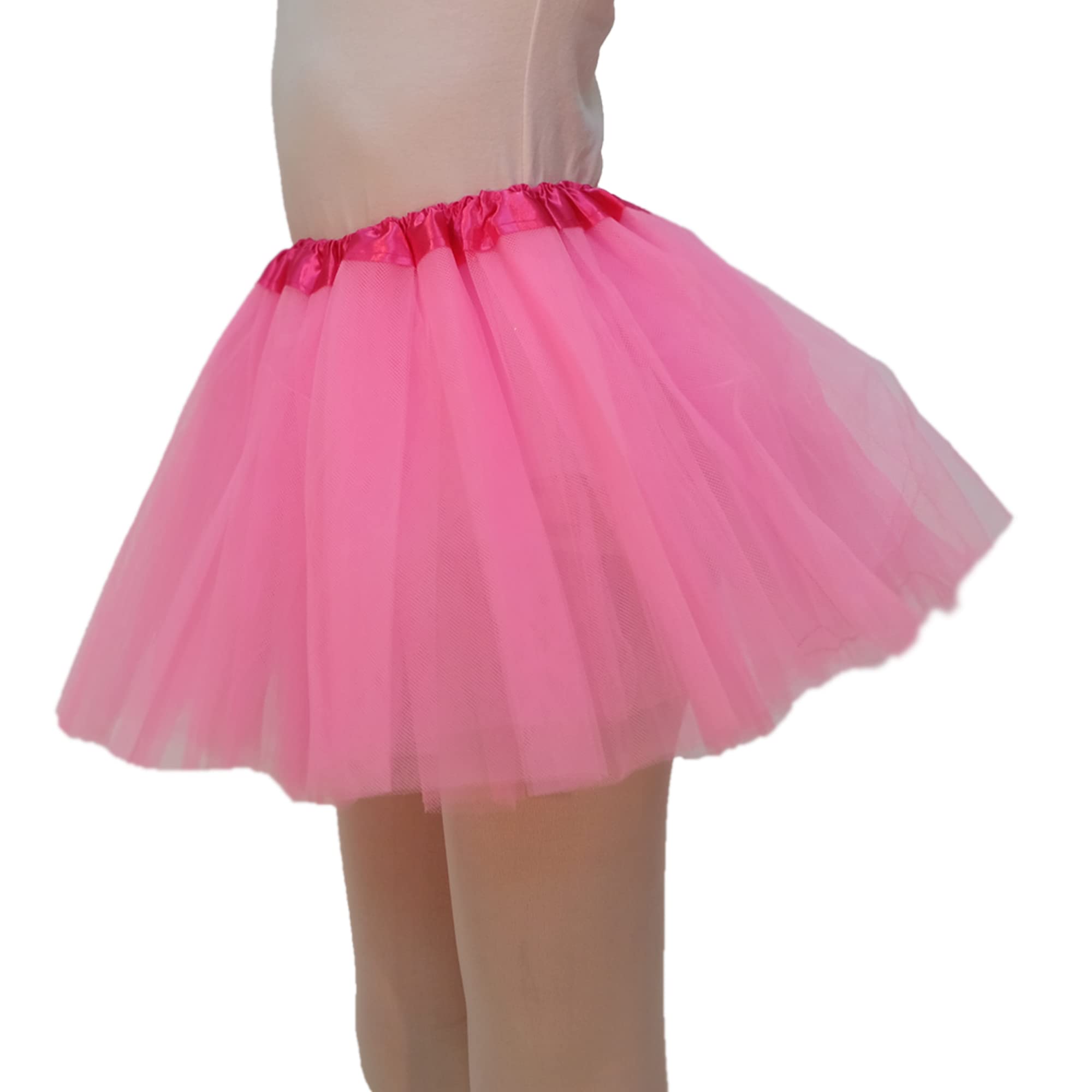 ASAHEL Tutus for Girls Women 5 Layered Tutu Skirt Halloween Costumes Classic Elastic