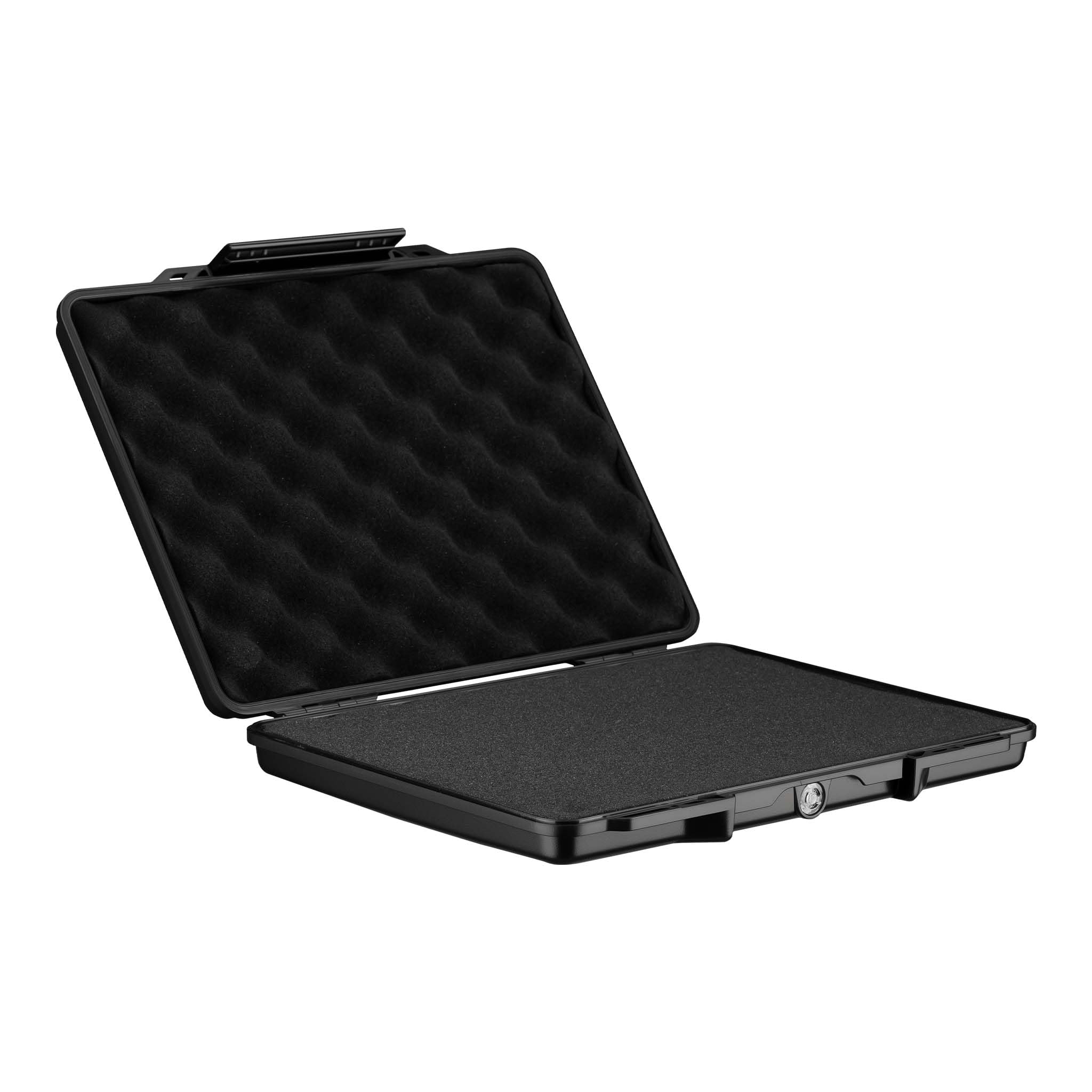Wiltec Black Multipurpose Carry Case 33.2 X 26.1 X 4.9 Cm, Spacious Storage Case, Toolbox Made Of Abs Plastic And Fibreglass, Perfect For Tools, Cameras, And Delicate Items