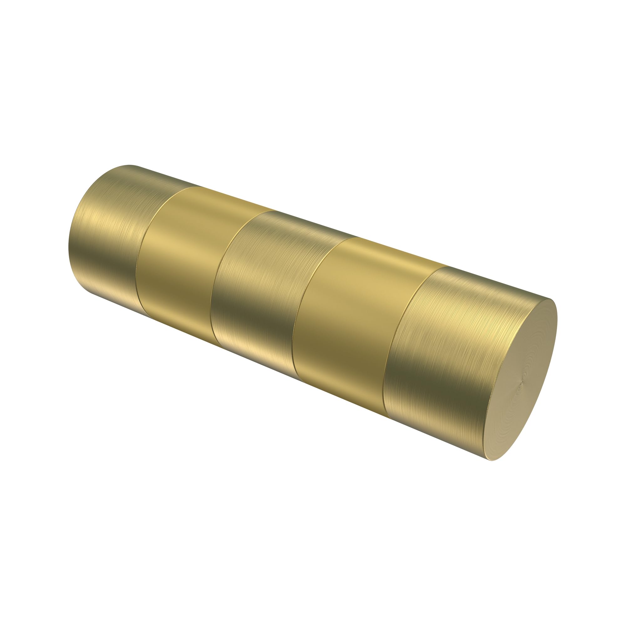 INTERDECO Innenlaufstange 20 mm 1-läufig Chrom/Messing-Optik 200 cm
