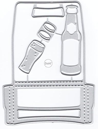 DzIxY Vasos de botella Troqueles de corte de metal para kit de fabricación de tarjetas, troquelados de papel en relieve, plantillas de máquina de