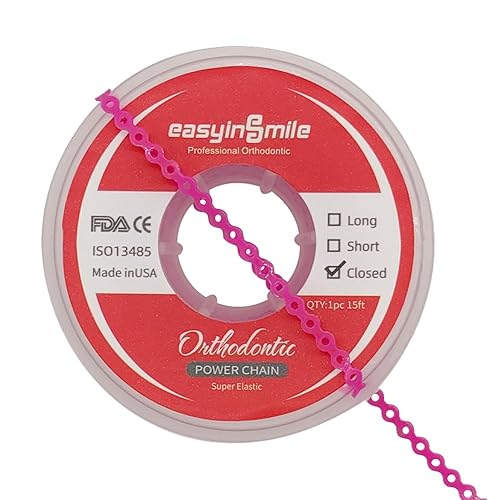 Bandas de gomas elásticas dentales para ortodoncia, de Easyinsmile , VDTAZ019A, Púrpura, 1